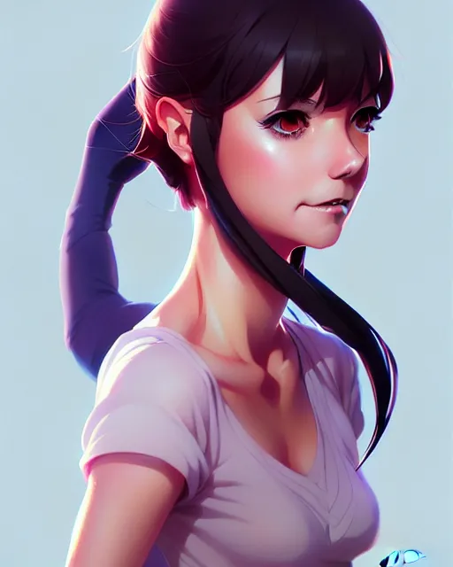 Image similar to anna faris, portrait shinkai makoto studio ghibli studio key hideaki anno sakimichan stanley artgerm lau rossdraws james jean marc simonetti elegant highly detailed digital painting artstation pixiv