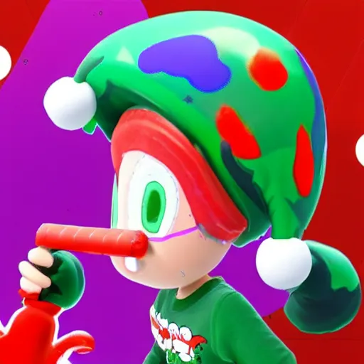 Image similar to Splatoon 3 Christmas event outfit