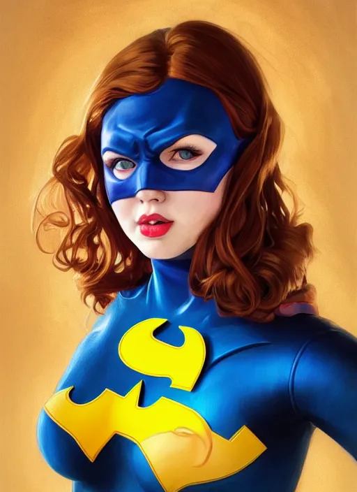 ArtStation - anime painting of style batgirl with black curly hair and blue  eyes colorful 4k