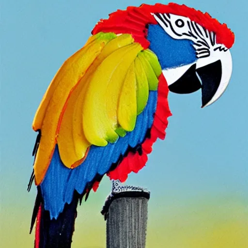 Image similar to macaw taffy sandwich