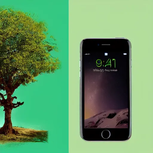 Prompt: a tree which produc IPhones