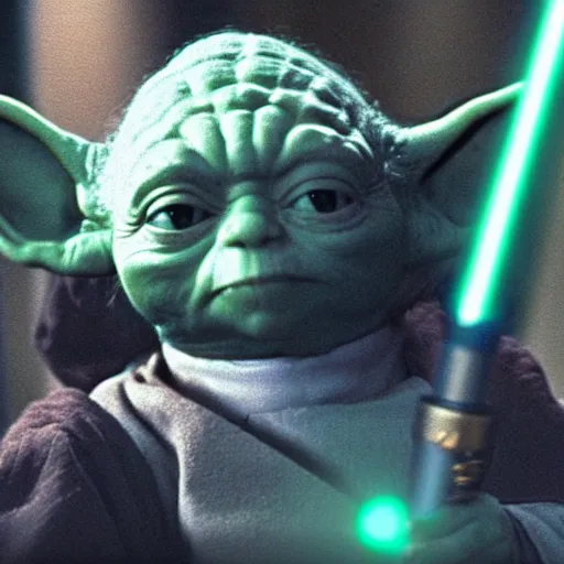 Image similar to yoda in star trek uniform, photo, 8k