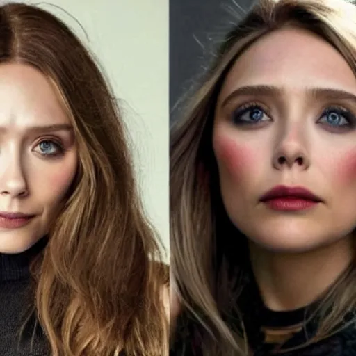 Image similar to elizabeth olsen mixed with gal godot