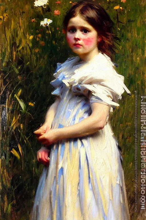 Prompt: impressionist brushstrokes!!!! solomon joseph solomon and richard schmid and jeremy lipking victorian loose genre loose painting full length portrait painting of a cute minion