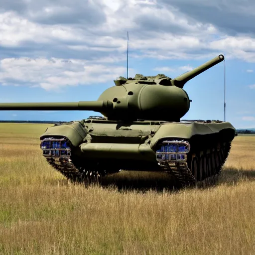 Image similar to a canadian tank on an alberta field