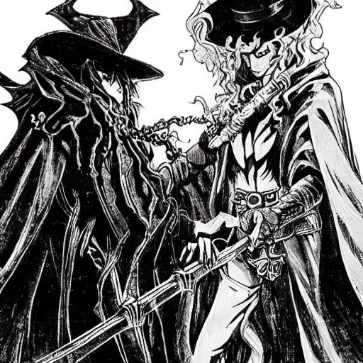 Alucard (Hellsing) Vs D (Vampire Hunter D)