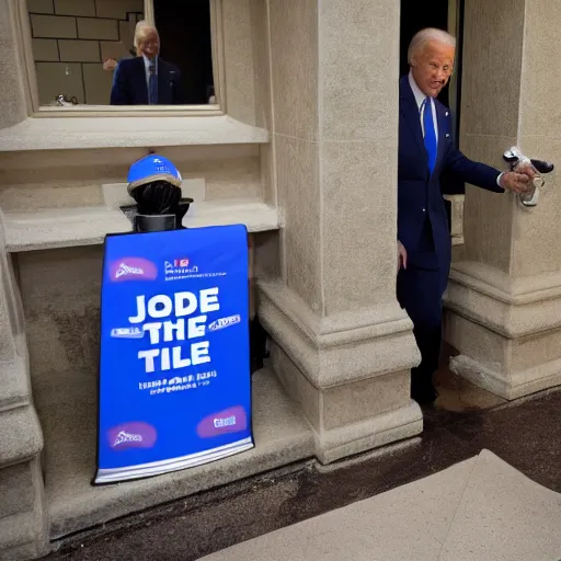 joe biden throwing up in a toilet, Stable Diffusion