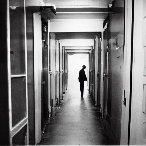 Prompt: human brain latent space, backrooms, creepy mind psychology