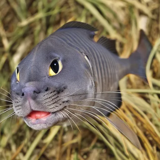 Fish with cat head sale