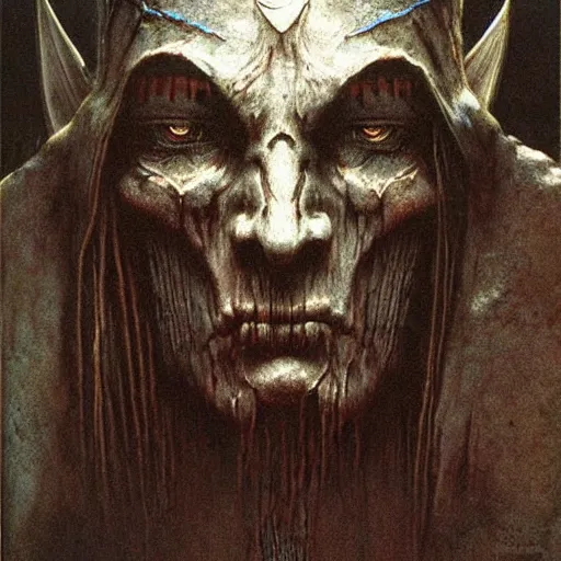 Image similar to warhammer fantasy dark elf, warhammer fantasy art, beksinski