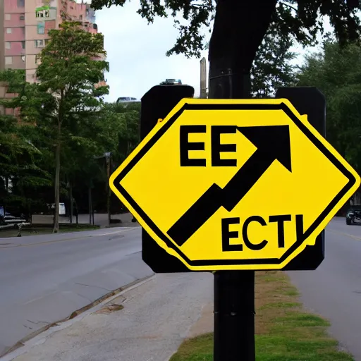 Prompt: a street sign that says Electric Avenue