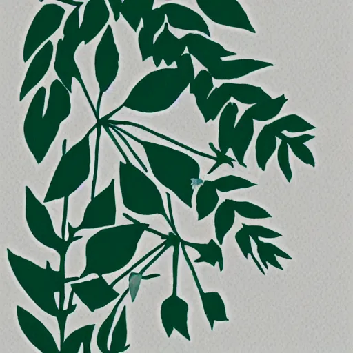 Image similar to pal logo showing a camera, flowers, and plant leaves. minimalist ink