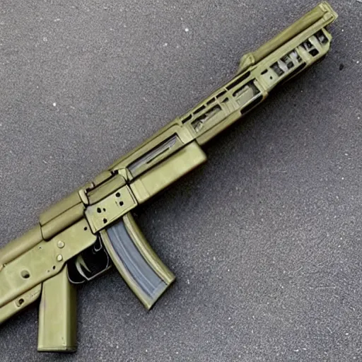 Image similar to clean nice shiny ak47, automatic rifle