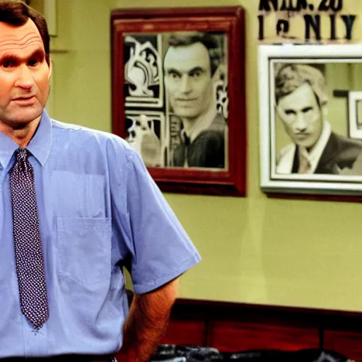 Image similar to al bundy as ted bundy