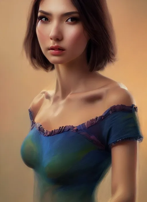 Image similar to photo of a gorgeous young woman in the style of stefan kostic, realistic, professionally, professionally color graded, half body shot, sharp focus, 8 k high definition, insanely detailed, intricate, elegant, art by stanley lau and artgerm