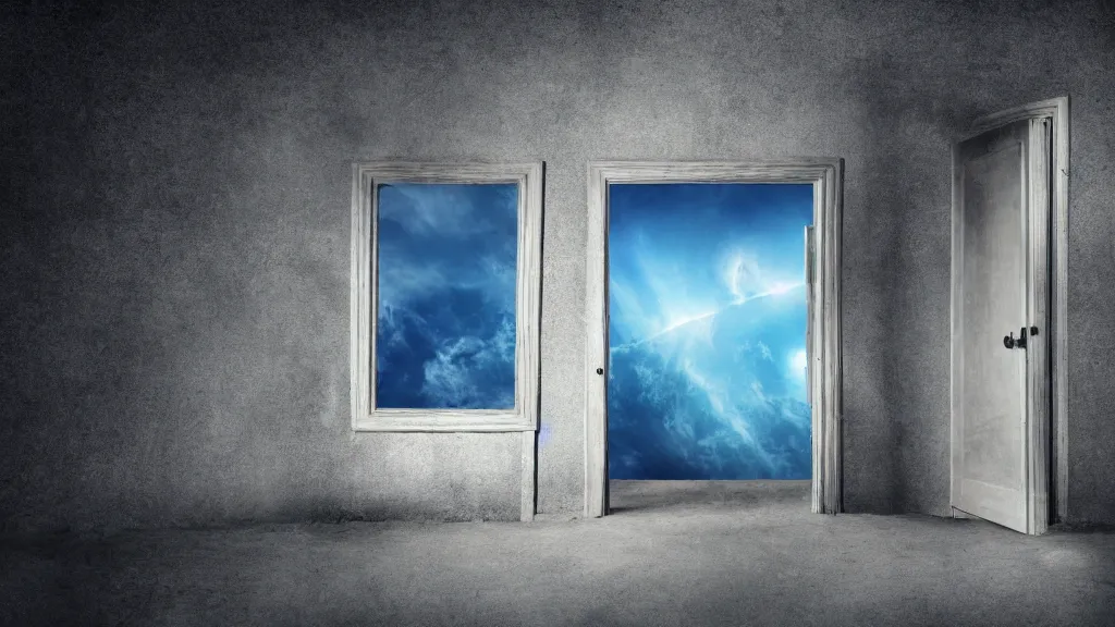 Prompt: through the open door into a new universe