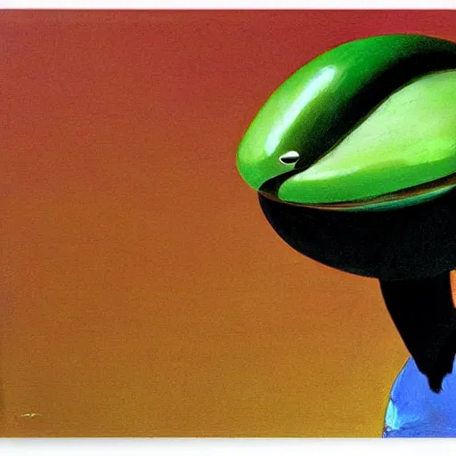 Image similar to alien by wayne thiebaud