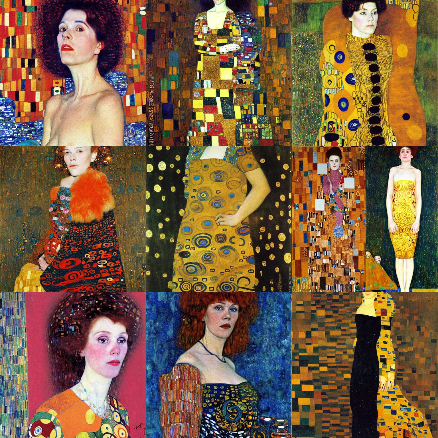 Prompt: Katrín Jakobsdóttir painted by Gustav Klimt