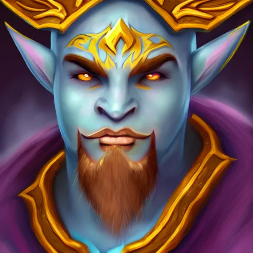 Prompt: new Warcraft Night Elf character,digital painting
