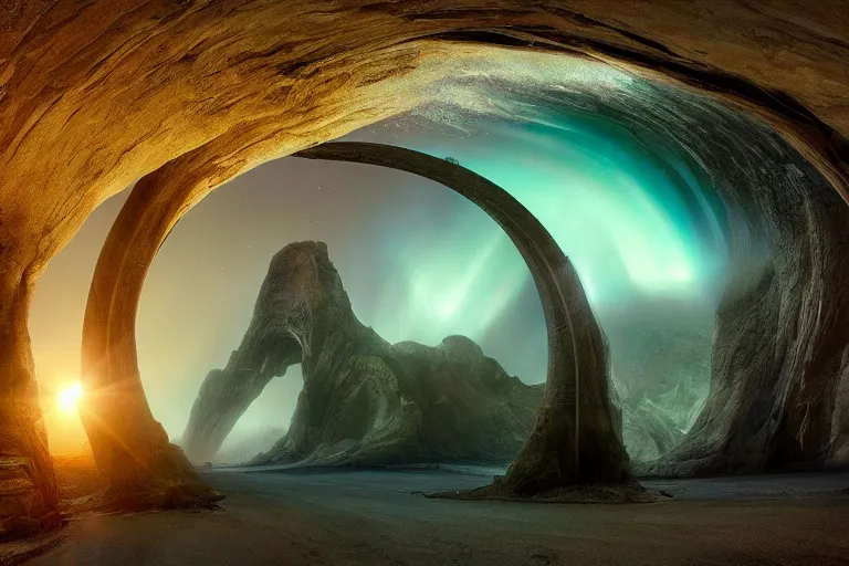 Prompt: photo of a stargate by marc adamus