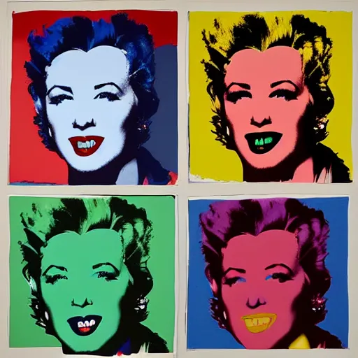 Image similar to andy warhol painting