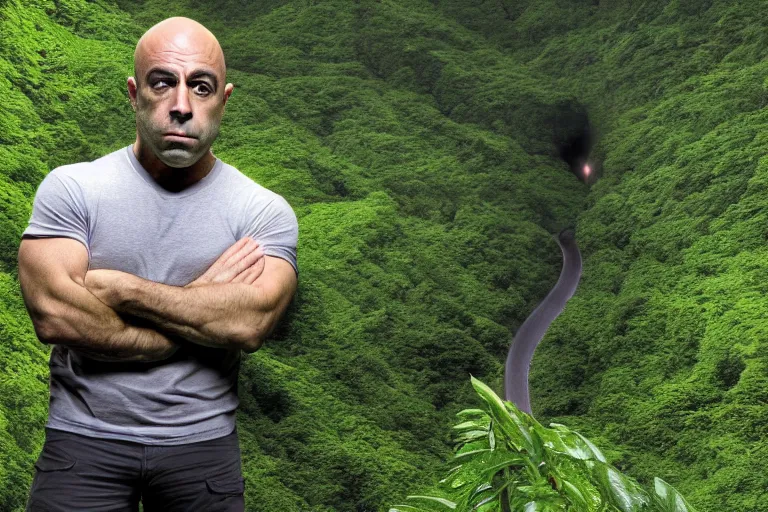 Image similar to joe rogan in green hell