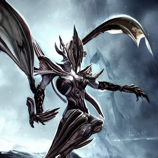 Prompt: beautiful and stunning giant valkyr female warframe, as a dragon, doing an elegant pose over you, you looking up at her from the ground pov shot, unaware of your existence, slick elegant design, sharp claws, detailed shot legs-up, highly detailed art, epic cinematic shot, realistic, professional digital art, high end digital art, furry art, DeviantArt, artstation, Furaffinity, 8k HD render, epic lighting, depth of field