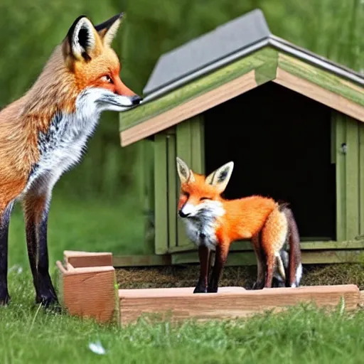 Image similar to a fox guarding a hen house