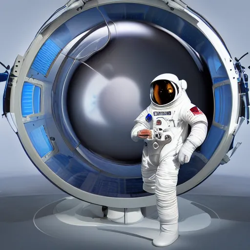 Prompt: an astronaut standing next to a futuristic portal, photorealistic, ultra high resolution, ultra detailed - 4