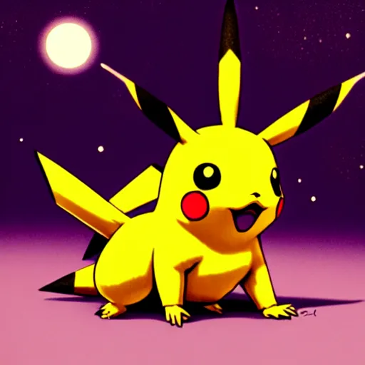 Prompt: a very real looking pikachu, it has yellow hair and a beautiful unconventional face, deep space in the background, elegant, highly detailed, digital painting, artstation, realism, concept art, pop, smooth, mythological, sharp focus, qualia, illustration, art by mark ryden 3 d 8 k ultra detailed