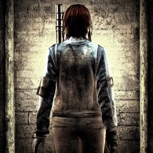 Image similar to ultra - photorealistic, new silent hill game poster from konami, intricate details, sharp focus, perfect baroque like real project, symmetrical realistic, perfect face and anatomy ultra - details, 4 k, uhd.