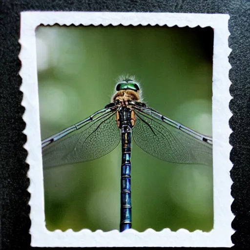 Image similar to house made from dragonfly wings polaroid macro