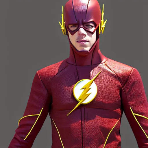 Image similar to CGI render of the flash as waya steurbaut in the style of waya Steurbaut