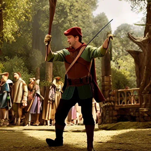 Image similar to disney's robin hood film cgi 3 d