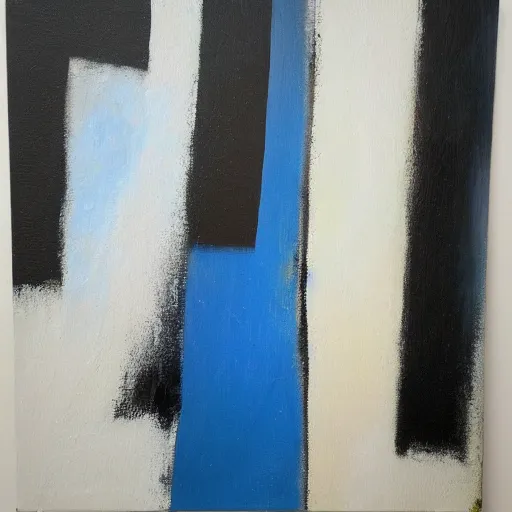 Image similar to abstract expressionist minimalist painting, interesting relationship within the composition, gestural lines, minimalism, white sketchbook style, paint on canvas, power washed texture, masterpiece, by secundino hernandez