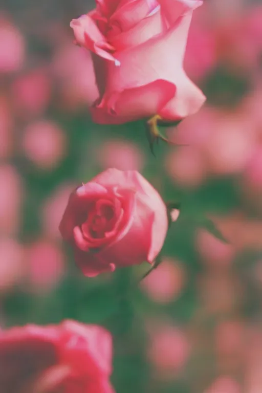 Image similar to Photo of A pink rose on fire, highly detailed, depth of field, fine art photography, Cinestill 800t.