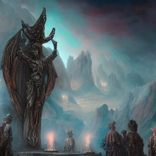 Prompt: Priest of the damned 8k resolution concept art detailed matte painting Eldritch Unreal Engine Gustave Doré detailed painting maximalist 4K 8K resolution 3D shading rendered in Blender astral aurora hyperdetailed intricate polished