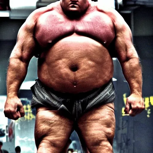 Image similar to the biggest and strongest man in the world