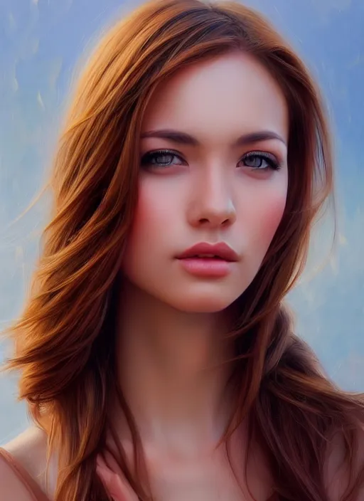 Image similar to photo of a gorgeous young woman in the style of stefan kostic, realistic, sharp focus, 8k high definition, insanely detailed, intricate, elegant, art by artgerm