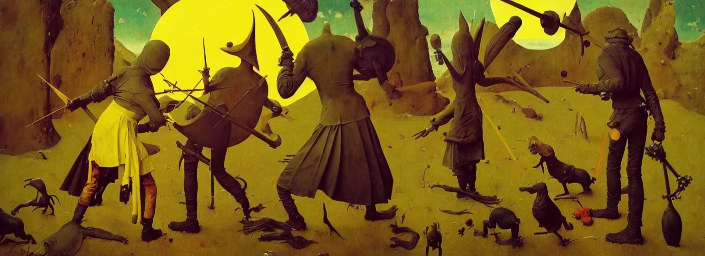 Image similar to full - body surreal colorful golden rpg character concept art anatomy, action pose, very coherent and colorful high contrast masterpiece by norman rockwell franz sedlacek hieronymus bosch dean ellis simon stalenhag rene magritte gediminas pranckevicius, dark shadows, sunny day, hard lighting, reference sheet white! background