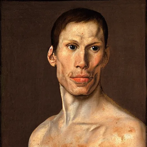 Image similar to A 16th century mannerism painting of Jerma985, portrait of Jerma985, grainy, realistic, very realistic, hyperrealistic, highly detailed, very detailed, extremely detailed, very neat, very epic, very cool, detailed, trending on artstation