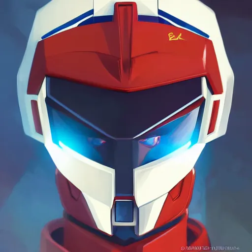 Image similar to face icon stylized minimalist gundam, loftis, cory behance hd by jesper ejsing, by rhads, makoto shinkai and lois van baarle, ilya kuvshinov, rossdraws global illumination