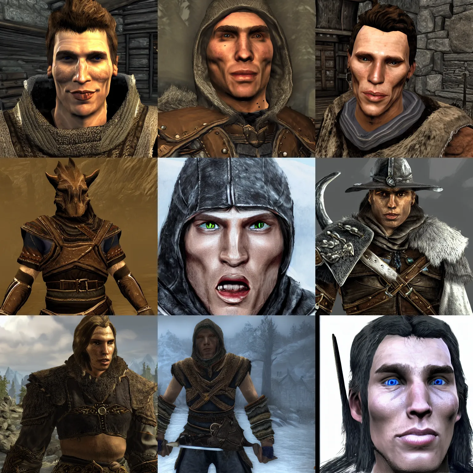 Prompt: a portrait of jerma985 in skyrim, gaming, detailed
