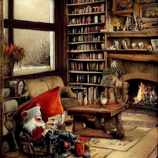 Prompt: knome living room interior with a blazing fireplace and lots of books. muted colors. by Jean-Baptiste Monge, Jean-Baptiste Monge, Jean-Baptiste Monge, Jean-Baptiste Monge, Jean-Baptiste Monge, Jean-Baptiste Monge Jean-Baptiste Monge Jean-Baptiste Monge Jean-Baptiste Monge Jean-Baptiste Monge Jean-Baptiste Monge Jean-Baptiste Monge, Monge Jean-Baptiste Monge ,