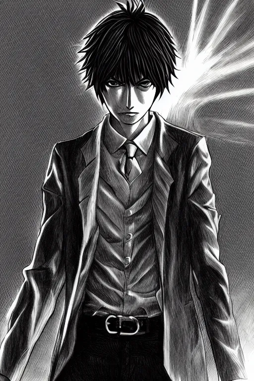 light yagami, god of the new world, highly detailed, | Stable Diffusion