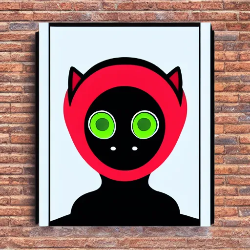 Prompt: “alien with cat face, 4K, Art deco”