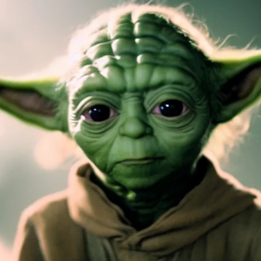 Prompt: film still of yoda in the movie alien movie 4 k