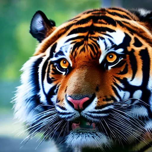 Image similar to a tiger wearing a vr headset