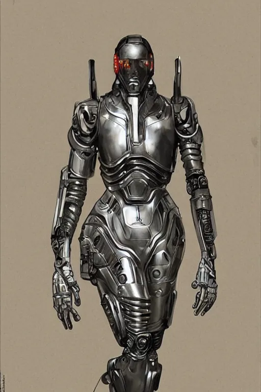 Prompt: futurist armor for half human half robot soldiers, art by leyendecker, cyberpunk, cybernetic implants, intricate, extreme details