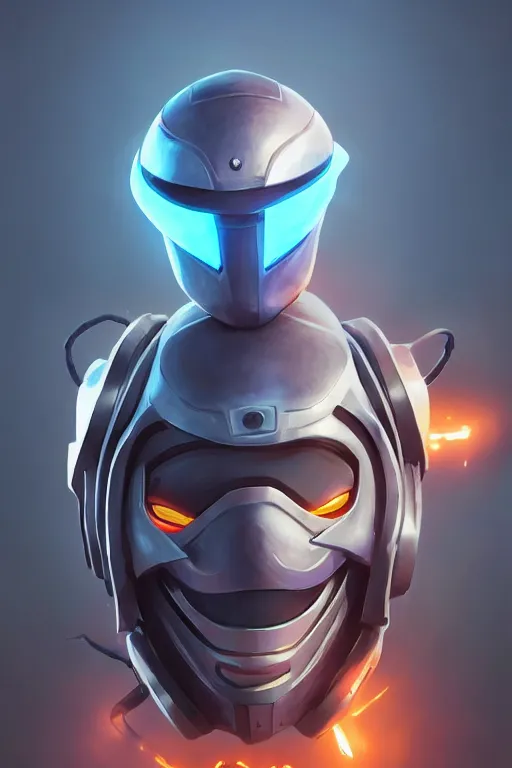 Image similar to epic mask helmet robot ninja portrait stylized as fornite style game design fanart by concept artist gervasio canda, behance hd by jesper ejsing, by rhads, makoto shinkai and lois van baarle, ilya kuvshinov, rossdraws global illumination radiating a glowing aura global illumination ray tracing hdr render in unreal engine 5